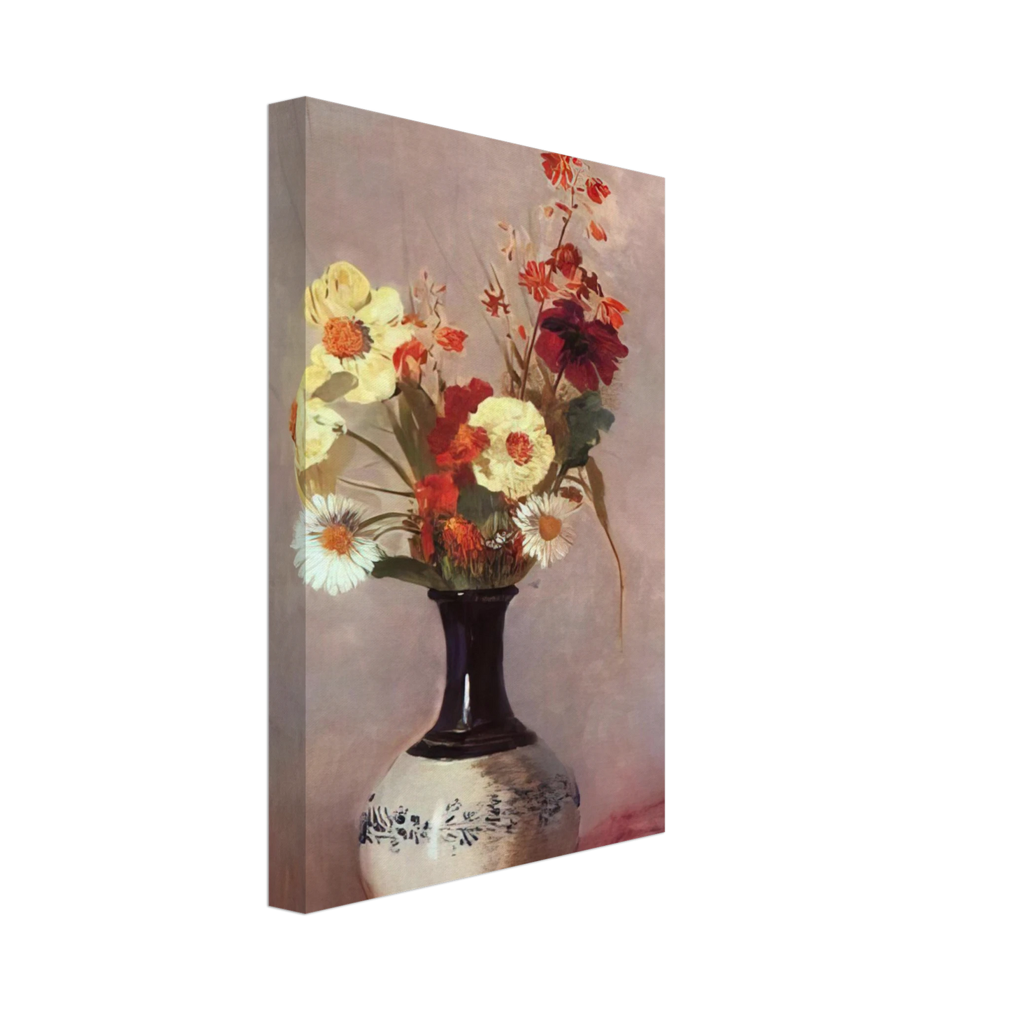 Odilon Redon - VASE OF FLOWERS 9 Canvas - 70x100 cm / 28x40 inches-canvas
