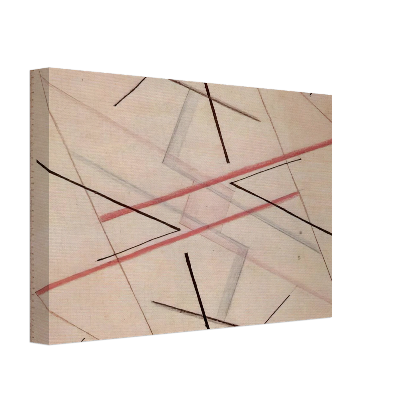 Bice Lazzari - Astrazione di una linea n. 2, disegno - 1925 Canvas - 40x60 cm / 16x24 inches-canvas