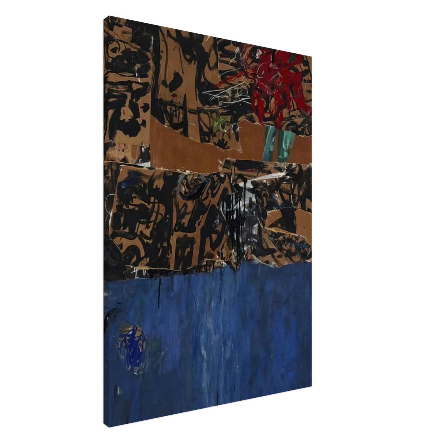 Allan Kaprow - Blue Blue Blue Canvas - 20x30 cm / 8x12 inches-canvas