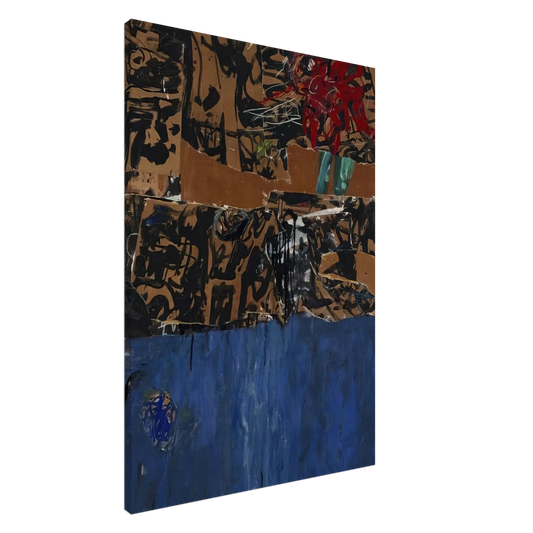 Allan Kaprow - Blue Blue Blue Canvas - 20x30 cm / 8x12 inches-canvas