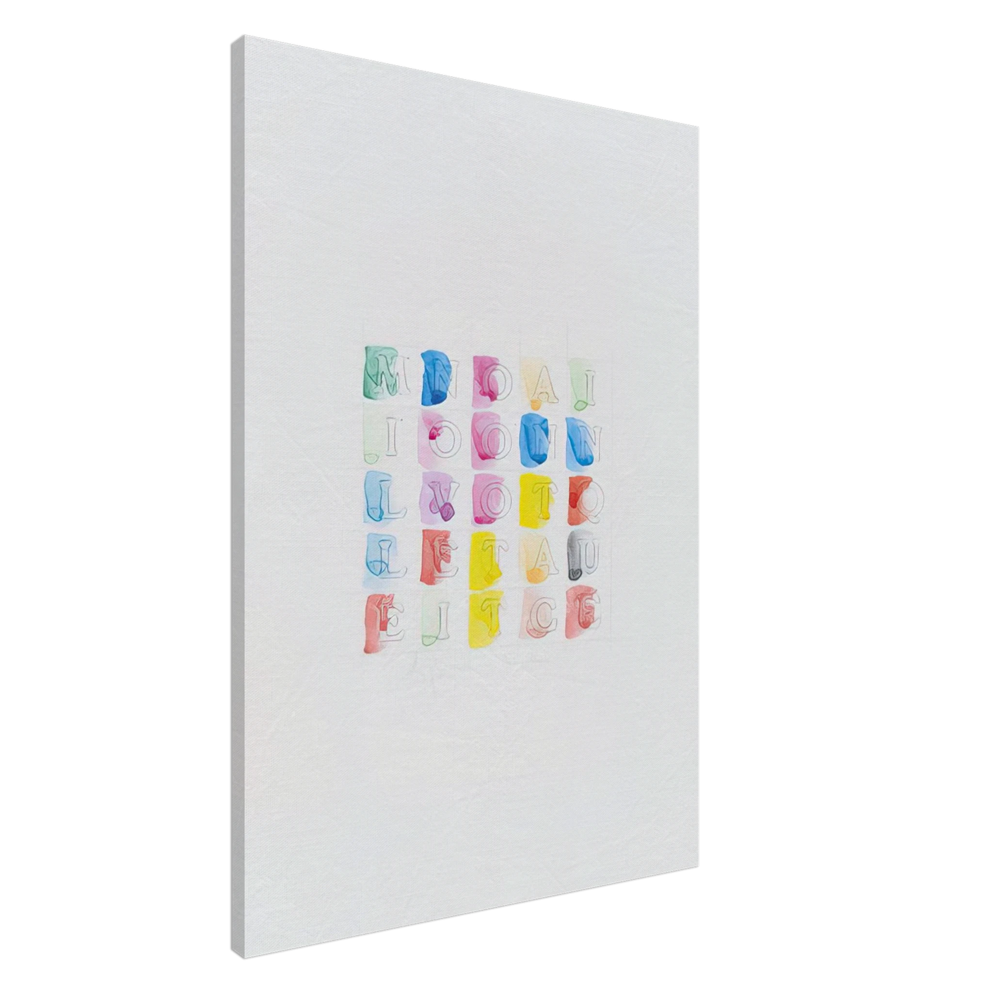 Alighiero Boetti - MILLENOVECENTOTTANTACINQUE 1985 Canvas - 20x30 cm / 8x12 inches-canvas