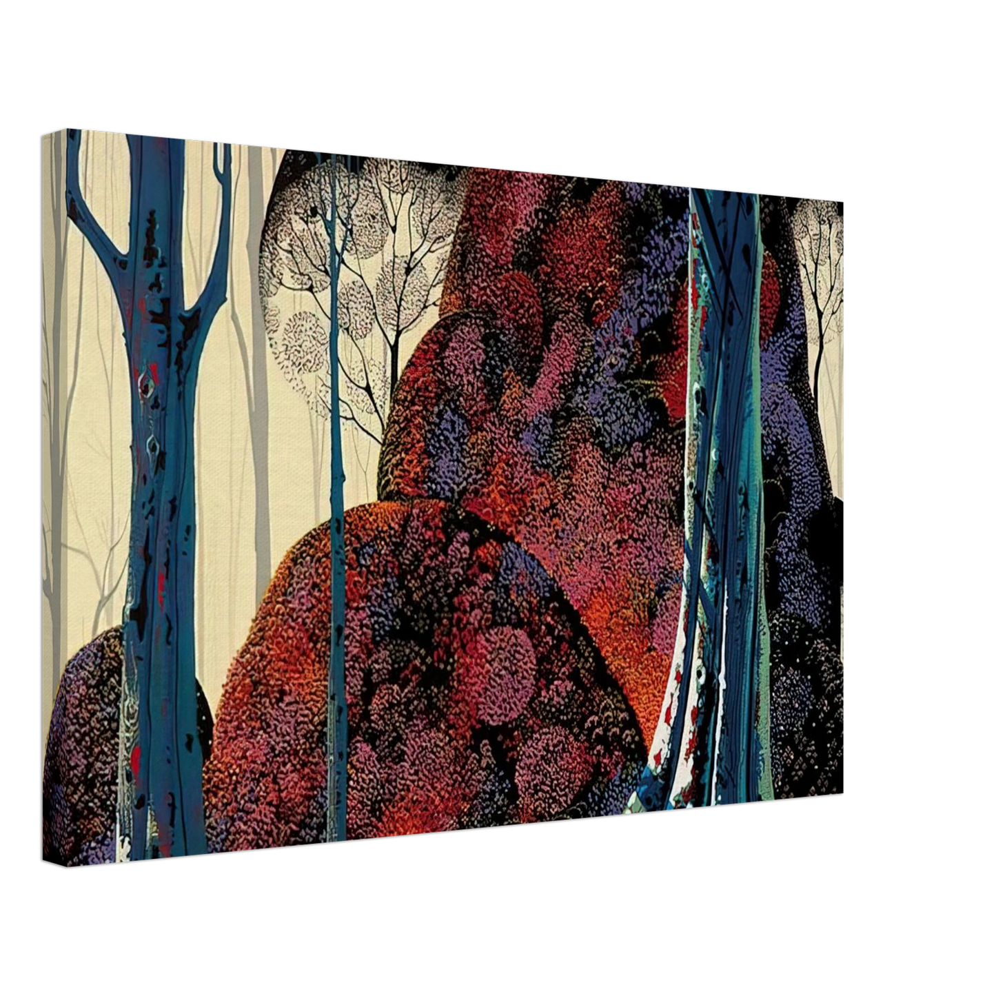Eyvind Earle - Jewel Forest Canvas - 70x100 cm / 28x40 inches-canvas
