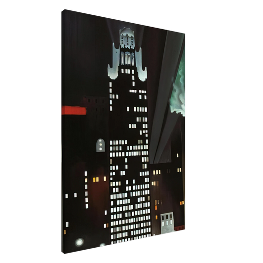 Georgia O'Keeffe - Radiator Building - Night, New York Canvas - 20x30 cm / 8x12 inches-canvas