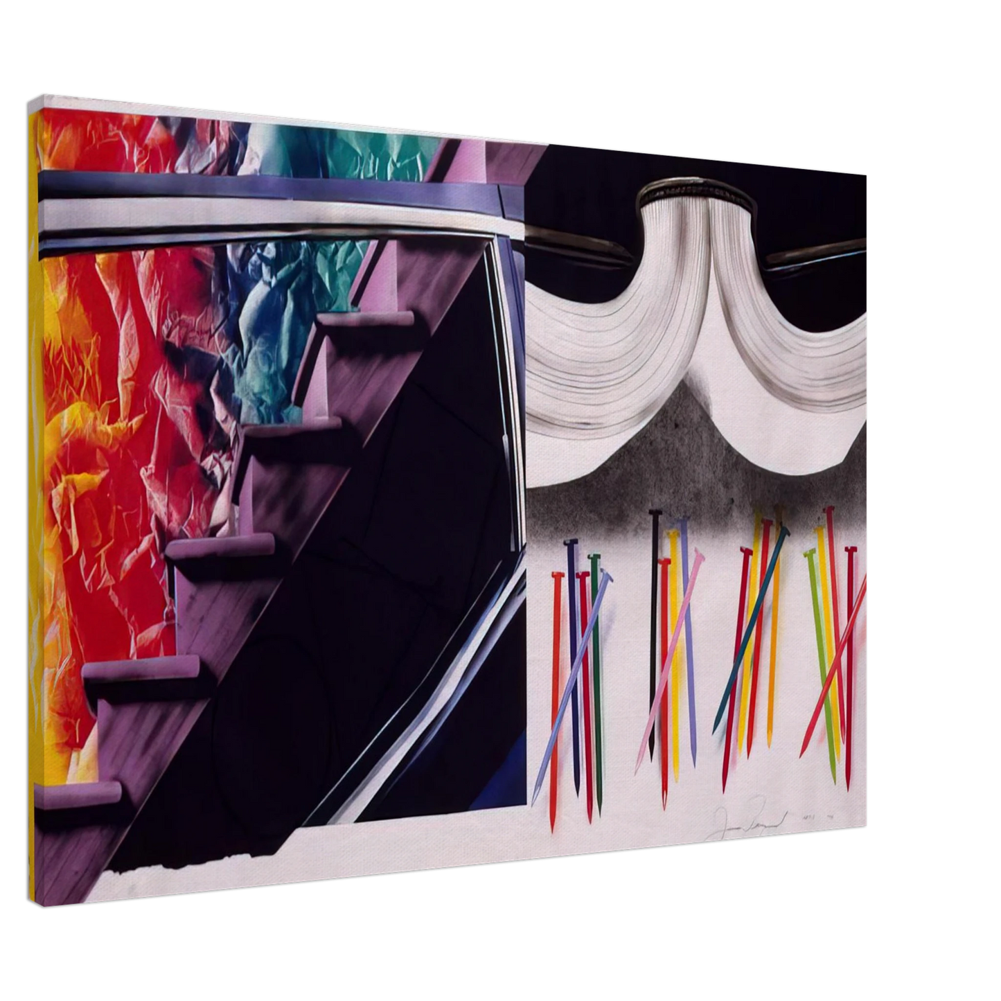 James Rosenquist - Off the Continental Divide Canvas - 20x30 cm / 8x12 inches-canvas