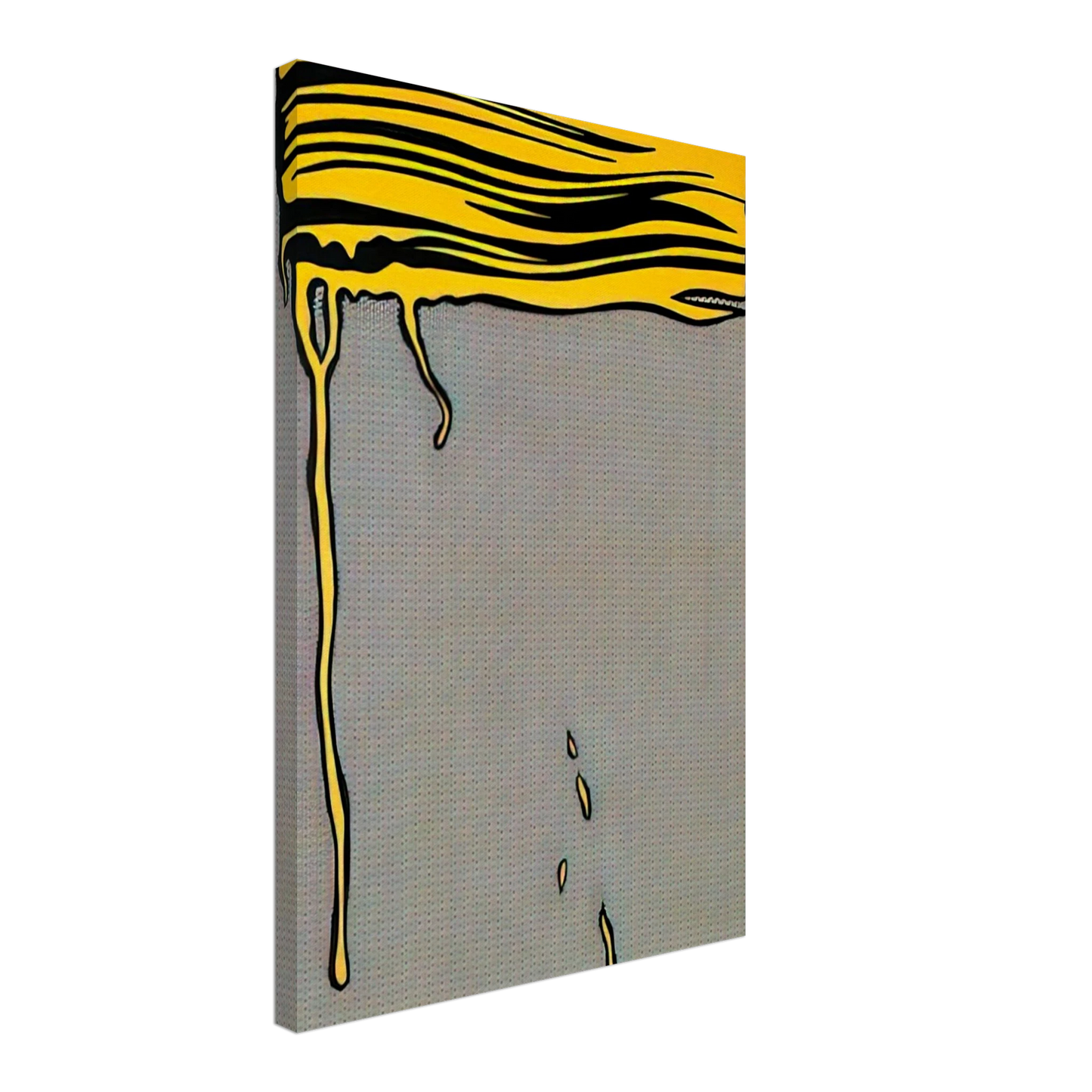 Roy Lichtenstein - YELLOW BRUSHSTROKE I 1965 Canvas - 70x100 cm / 28x40 inches-canvas