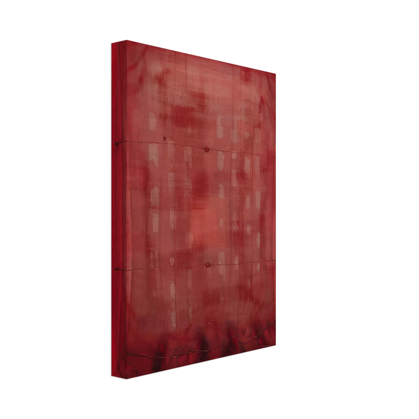 Manuel Rivera - Espejo vestido de rojo - Art Informel Canvas - 40x60 cm / 16x24 inches-canvas