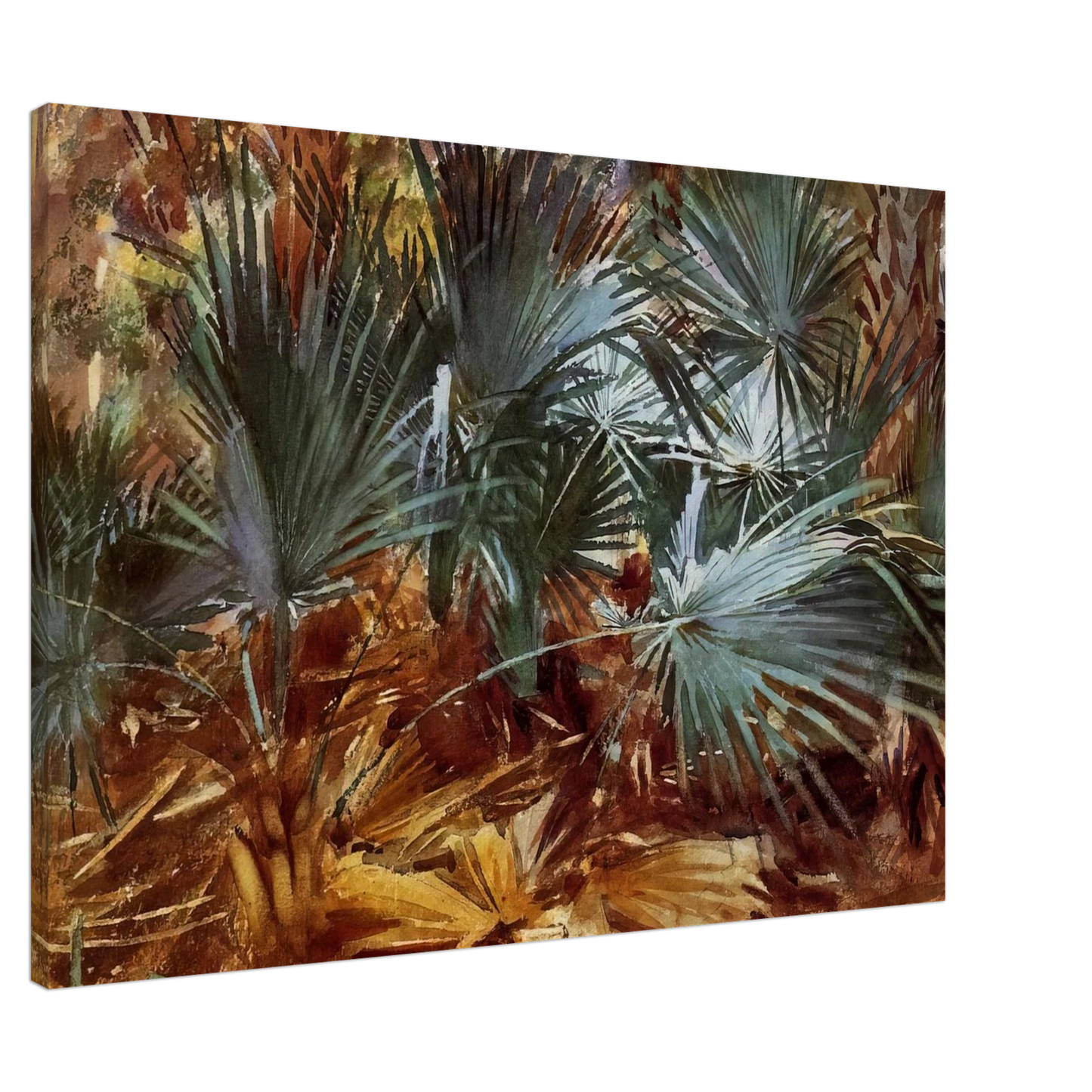 John Singer Sargent - Palmettos Canvas - 20x30 cm / 8x12 inches-canvas
