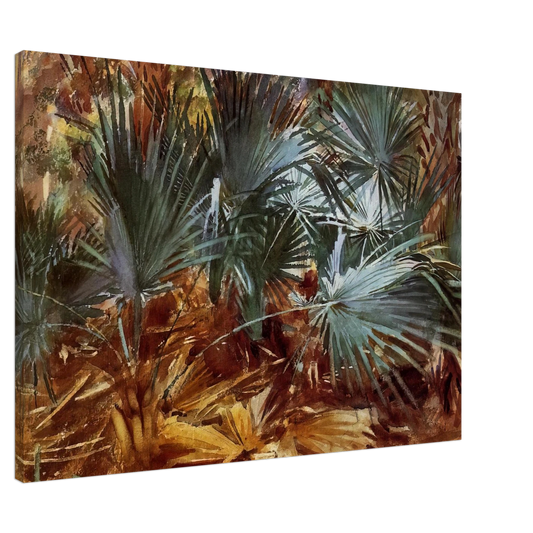 John Singer Sargent - Palmettos Canvas - 20x30 cm / 8x12 inches-canvas