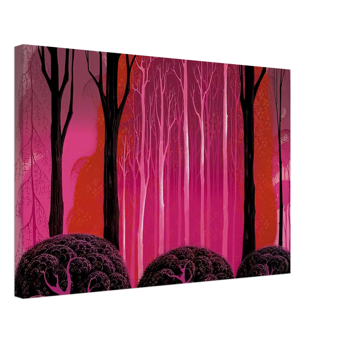 Eyvind Earle - Crimson Glory Canvas - 40x60 cm / 16x24 inches-canvas