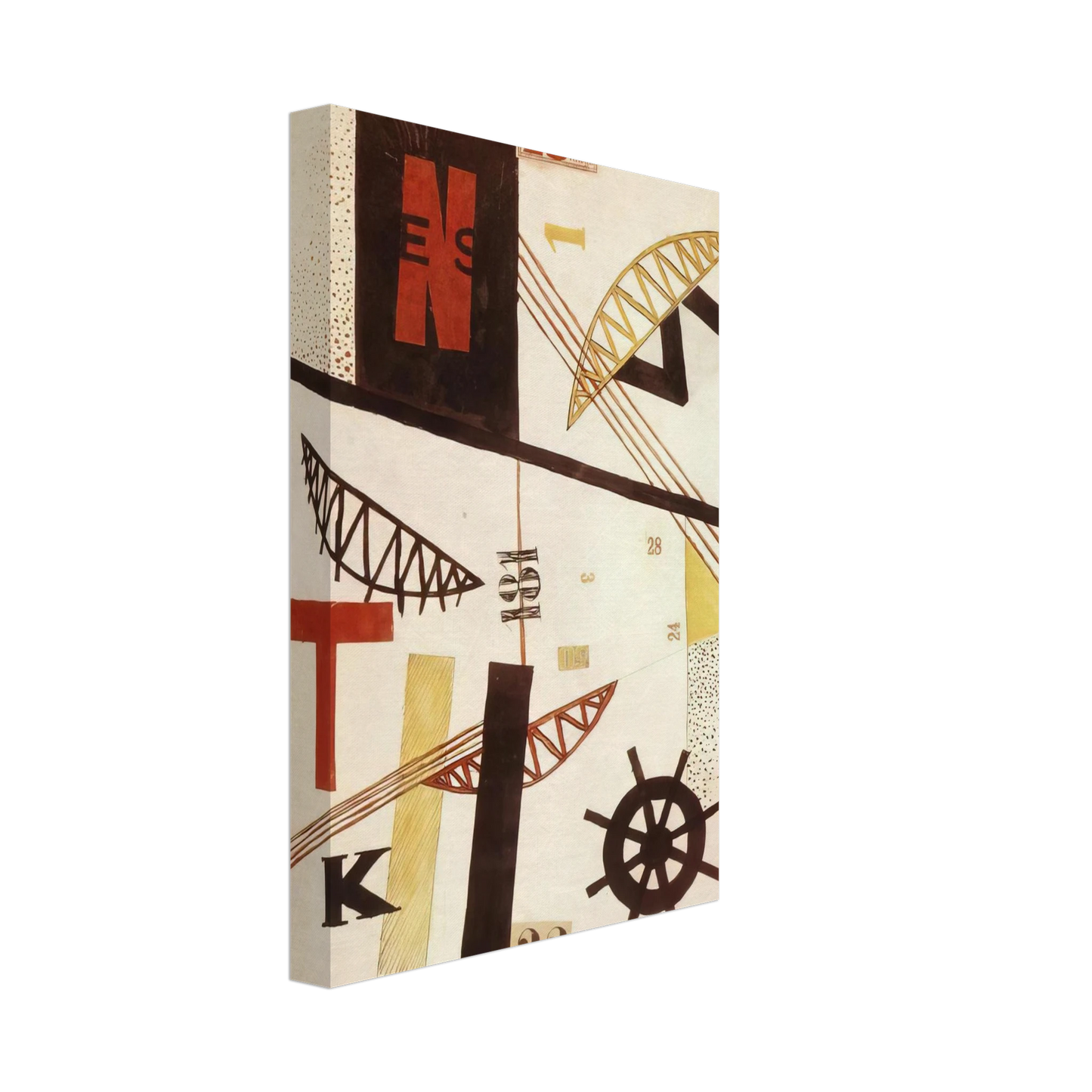 Laszlo Moholy-Nagy - Hidak Bridges Canvas - 70x100 cm / 28x40 inches-canvas