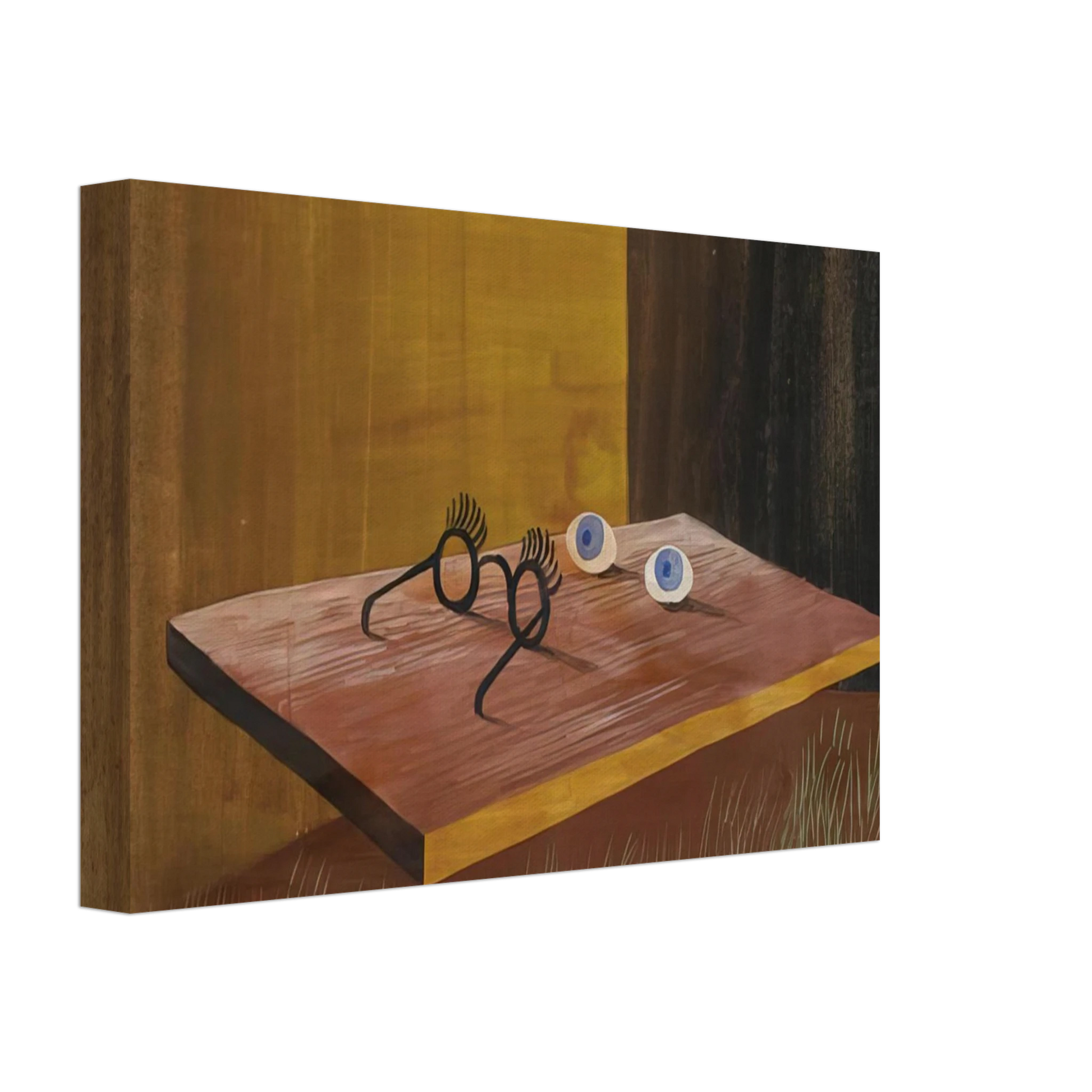 Remedios Varo - EYES ON THE TABLE 1938 Canvas - 70x100 cm / 28x40 inches-canvas