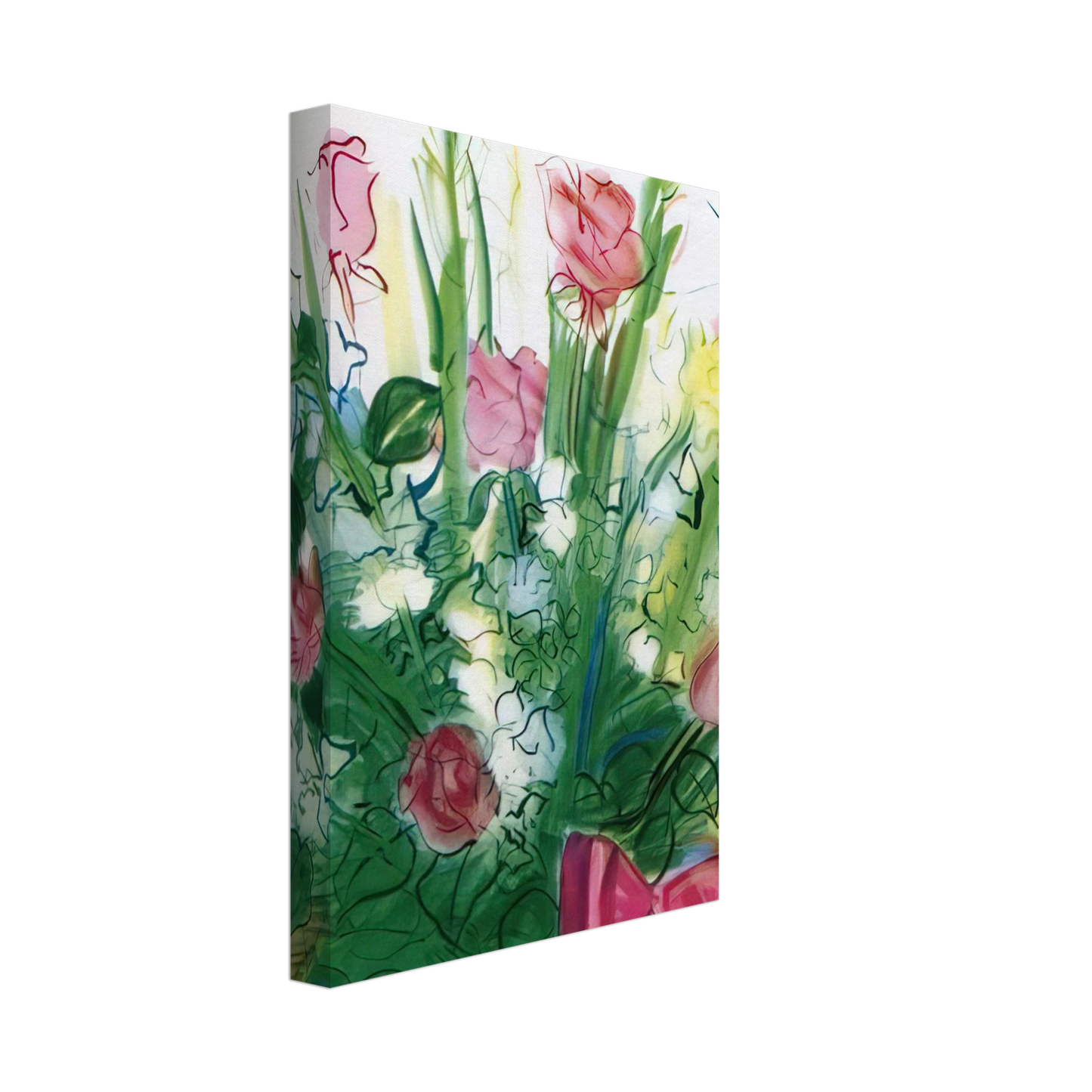 Raoul Dufy - BOUQUET OF ROSES Canvas - 40x60 cm / 16x24 inches-canvas