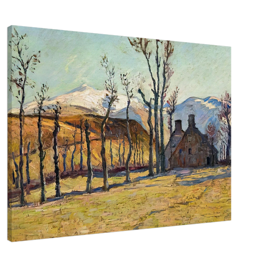 Armand Guillaumin - Cottages in a landscape Canvas - Default Title-canvas