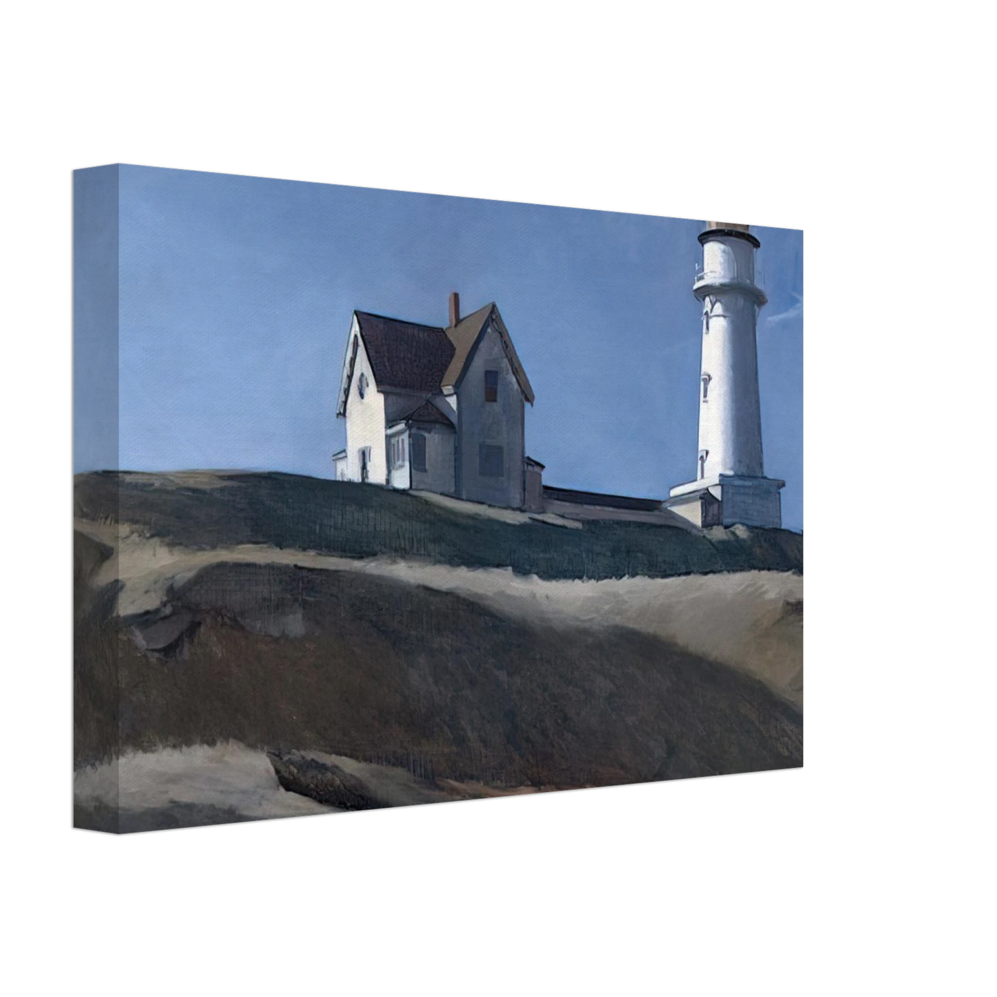 Edward Hopper - Lighthouse HIll Canvas - 40x60 cm / 16x24 inches-canvas