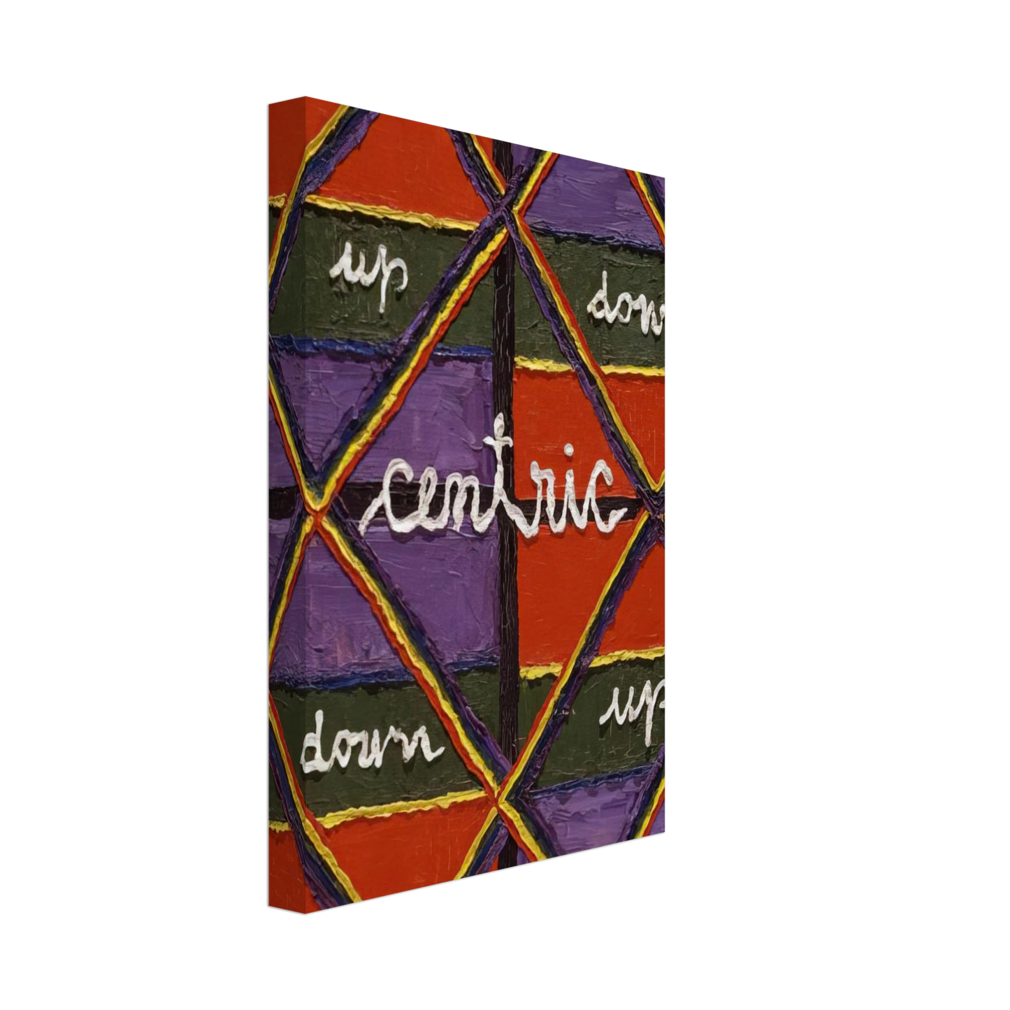 Alfred Jensen - Interlacing Colors I - 1959 Canvas - 70x100 cm / 28x40 inches-canvas