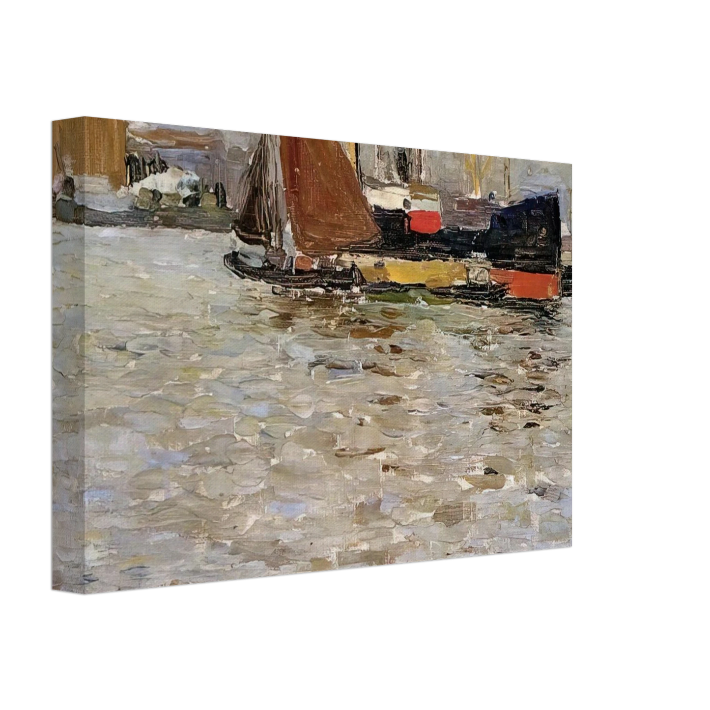 Wassily Kandinsky - ROTTERDAM SUN 1906 Canvas - 40x60 cm / 16x24 inches-canvas