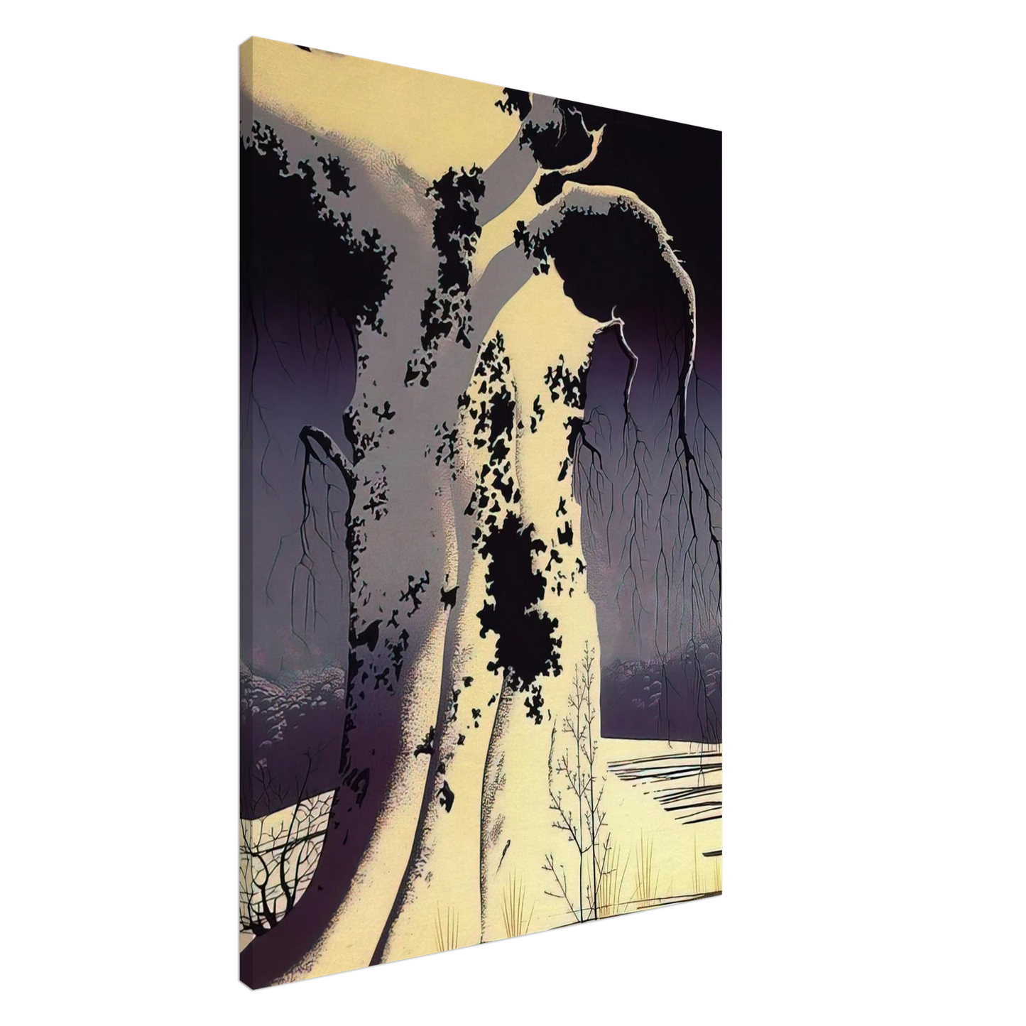 Eyvind Earle - Black Oak Canvas - 20x30 cm / 8x12 inches-canvas
