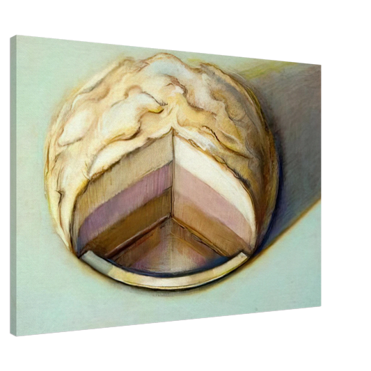 Wayne Thiebaud - Neapolitan Meringue - 1999 Canvas - 20x30 cm / 8x12 inches-canvas