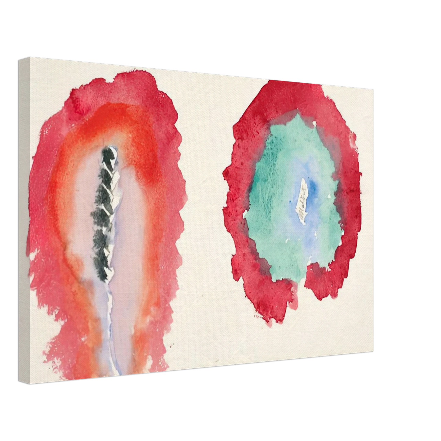 Hilma af Klint - WHEAT AND WORMWOOD 1922 Canvas - 40x60 cm / 16x24 inches-canvas