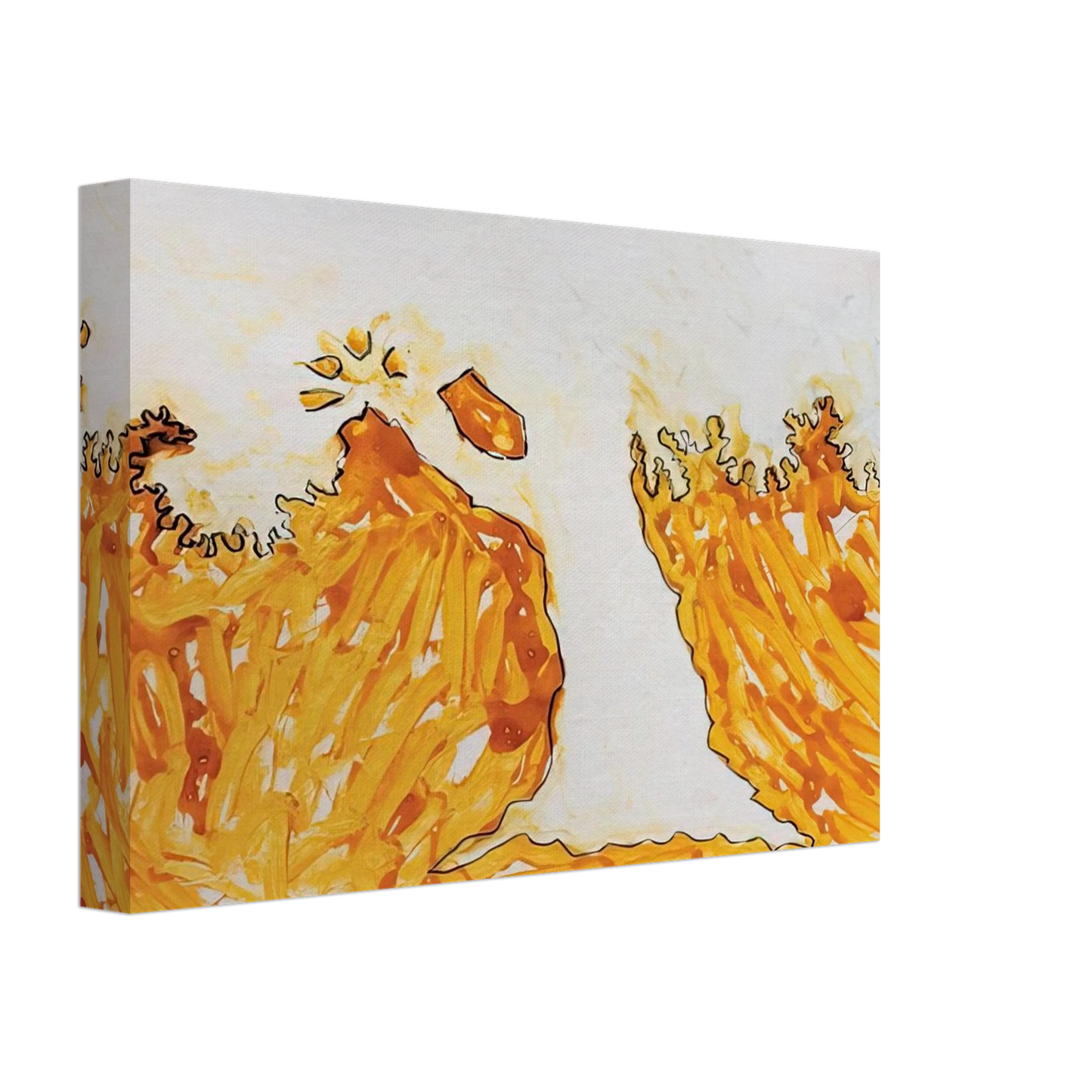 Mario Schifano - L'arbre en automne - Art Informel Canvas - 70x100 cm / 28x40 inches-canvas