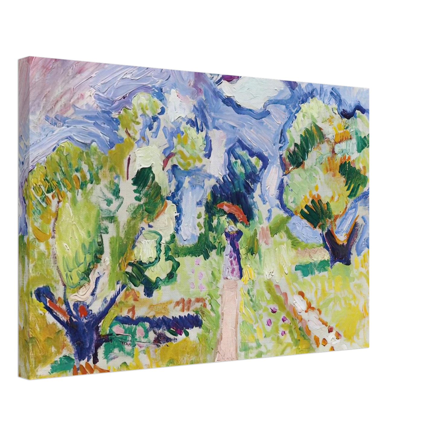 Henri Matisse - PROMENADE DES OLIVIERS 1905 Canvas - 40x60 cm / 16x24 inches-canvas
