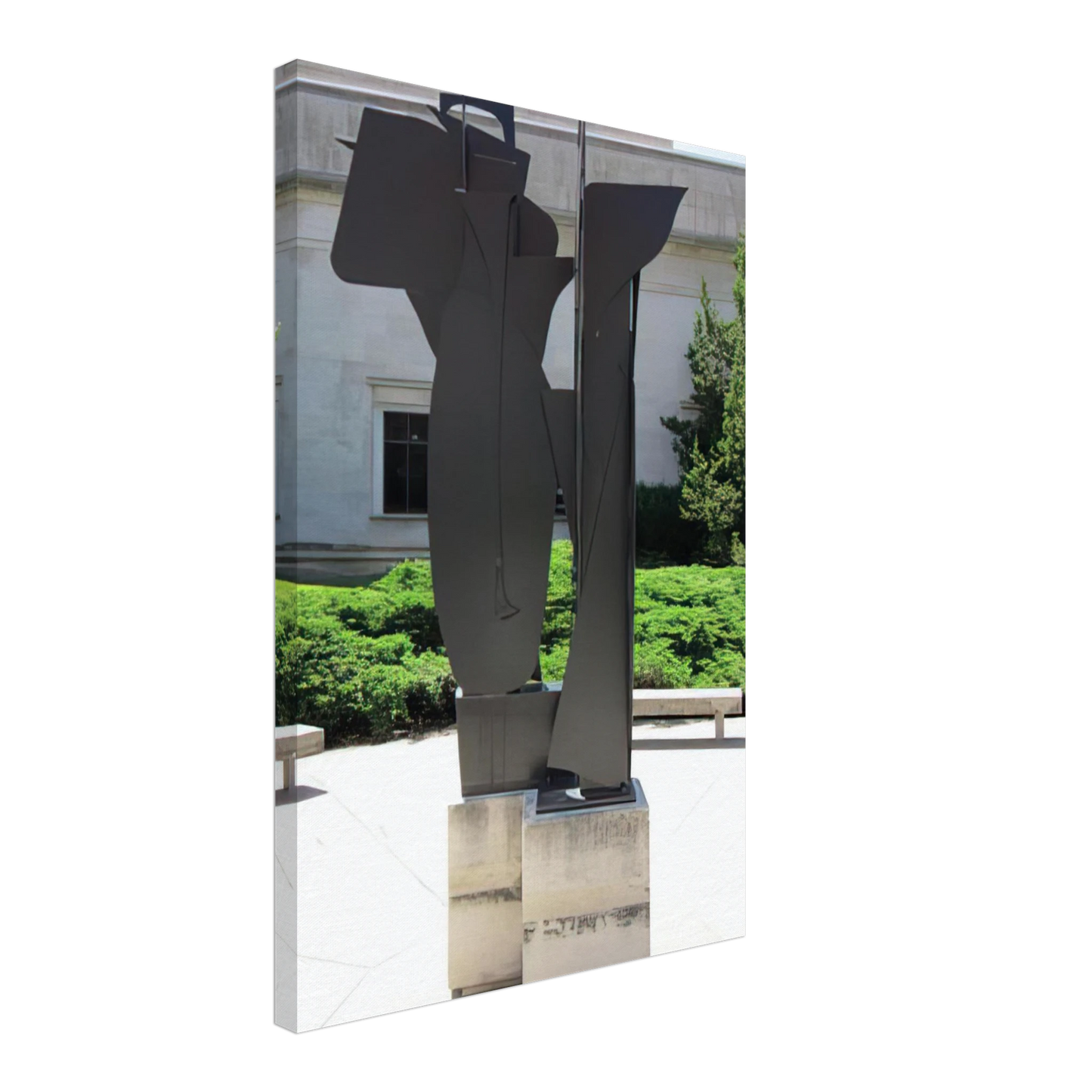 Louise Nevelson - SEVENTH DECADE GARDEN IX X 1970 Canvas - 70x100 cm / 28x40 inches-canvas