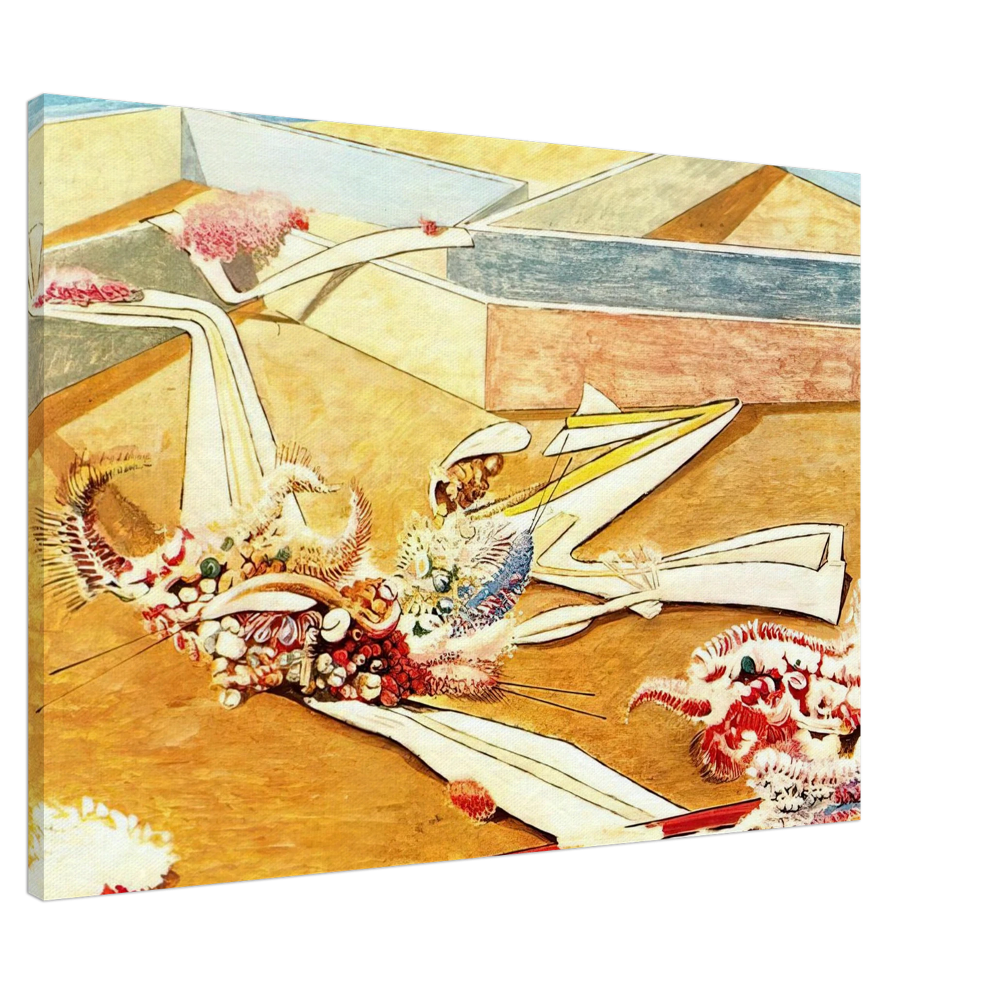 Max Ernst - Flying Horse Garden Canvas - 20x30 cm / 8x12 inches-canvas