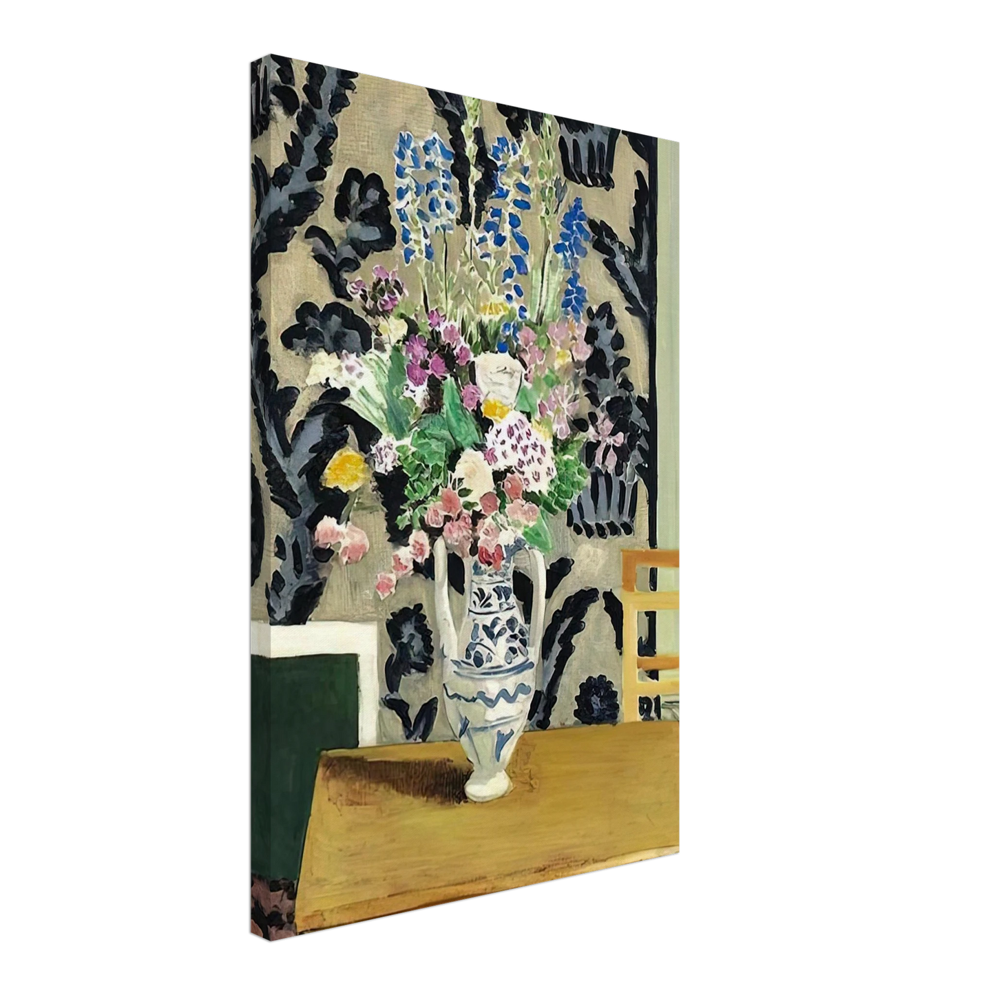 Henri Matisse - BOUQUET DE FLEURS POUR LE QUATORZE JUILLET 1919 Canvas - 40x60 cm / 16x24 inches-canvas