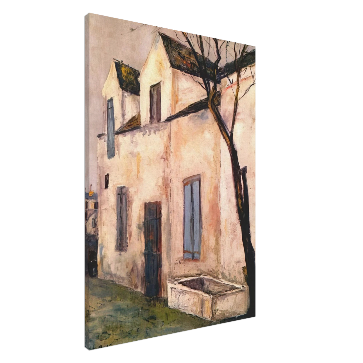 Maurice Utrillo - THE DEBRAY FARM Canvas - 20x30 cm / 8x12 inches-canvas