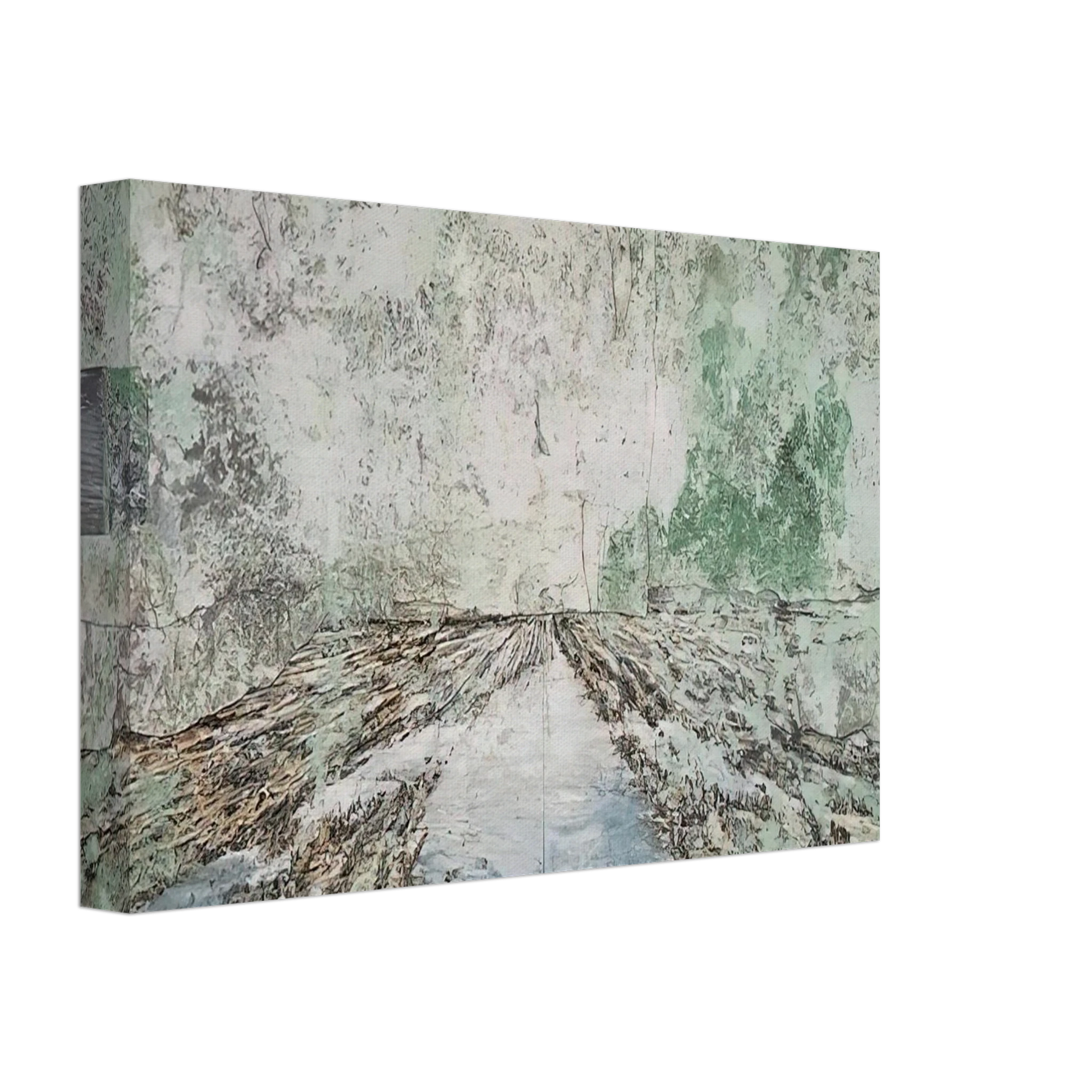 Anselm Kiefer - THE LAND OF THE TWO RIVERS ZWEISTROMLAND 1995 Canvas - 40x60 cm / 16x24 inches-canvas