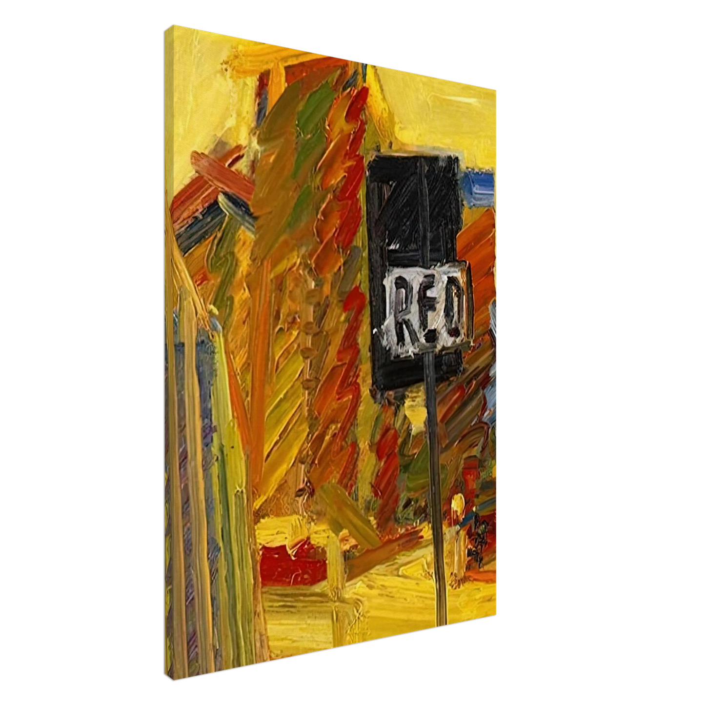 Frank Auerbach - TOWER BLOCKS Canvas - 20x30 cm / 8x12 inches-canvas