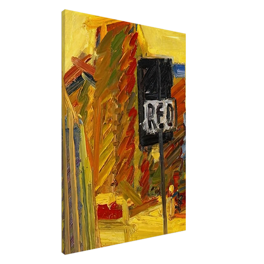 Frank Auerbach - TOWER BLOCKS Canvas - 20x30 cm / 8x12 inches-canvas