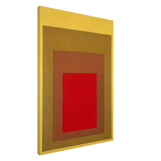 Josef Albers - HOMAGE TO THE SQUARE 1967 1 Canvas - 20x30 cm / 8x12 inches-canvas
