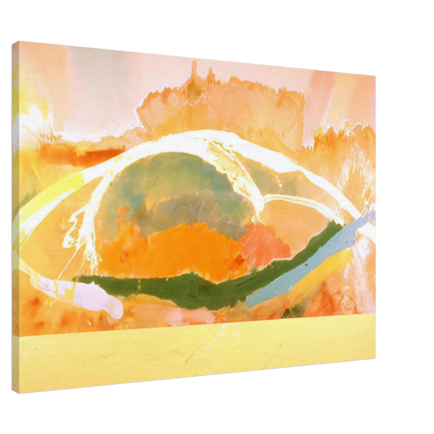 Ronnie Landfield - Sunday Afternoon - 1969 Canvas - 20x30 cm / 8x12 inches-canvas