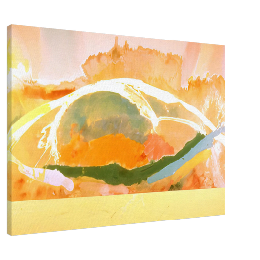 Ronnie Landfield - Sunday Afternoon - 1969 Canvas - 20x30 cm / 8x12 inches-canvas