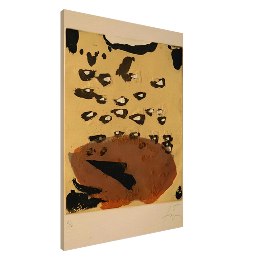 Antoni Tapies - REPLIQUER II 1981 Canvas - 20x30 cm / 8x12 inches-canvas