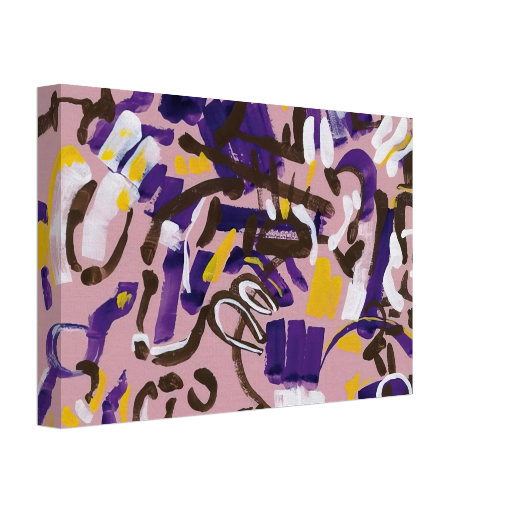 Carla Accardi - Rosa-Viola-Bianco - 1968 Canvas - 70x100 cm / 28x40 inches-canvas