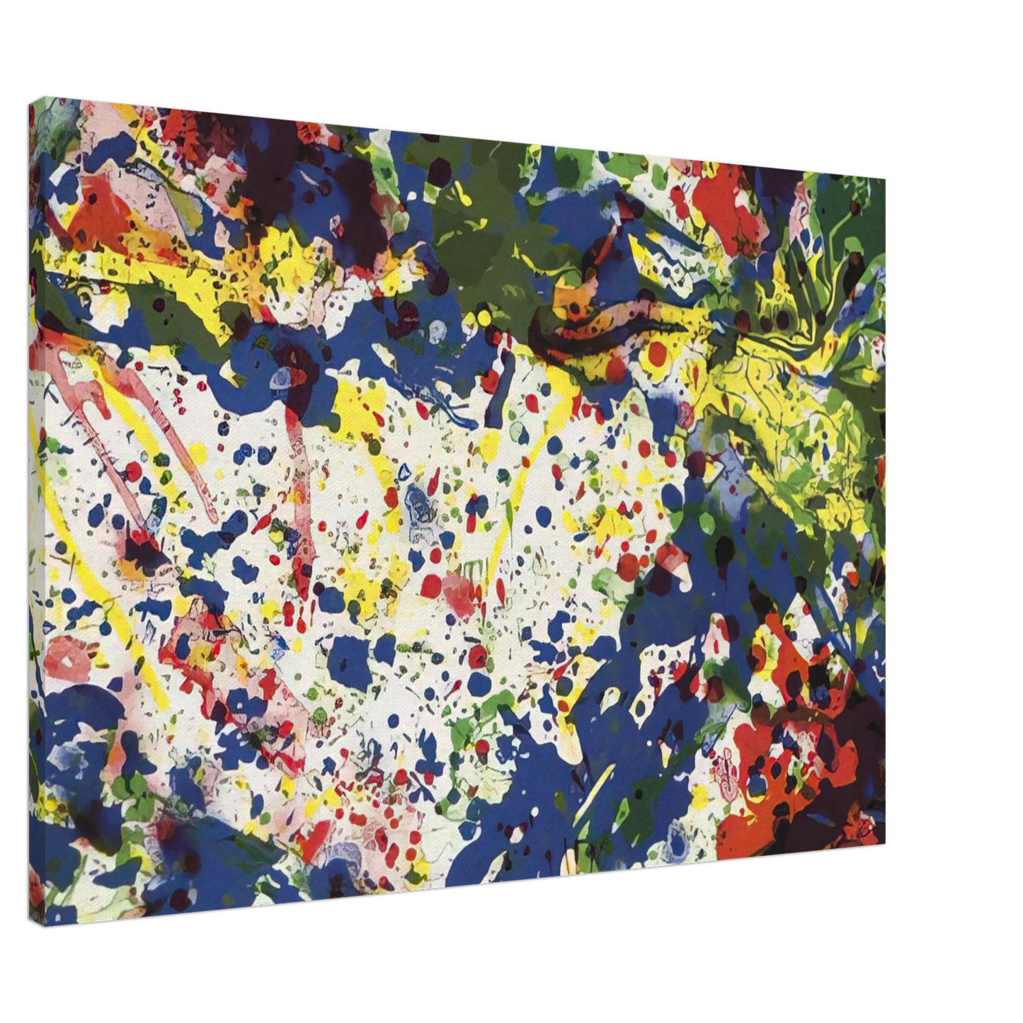 Sam Francis - Untitled  from Papierski Portfolio   SF 355  Canvas - 20x30 cm / 8x12 inches-canvas