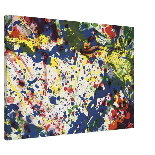 Sam Francis - Untitled  from Papierski Portfolio   SF 355  Canvas - 20x30 cm / 8x12 inches-canvas