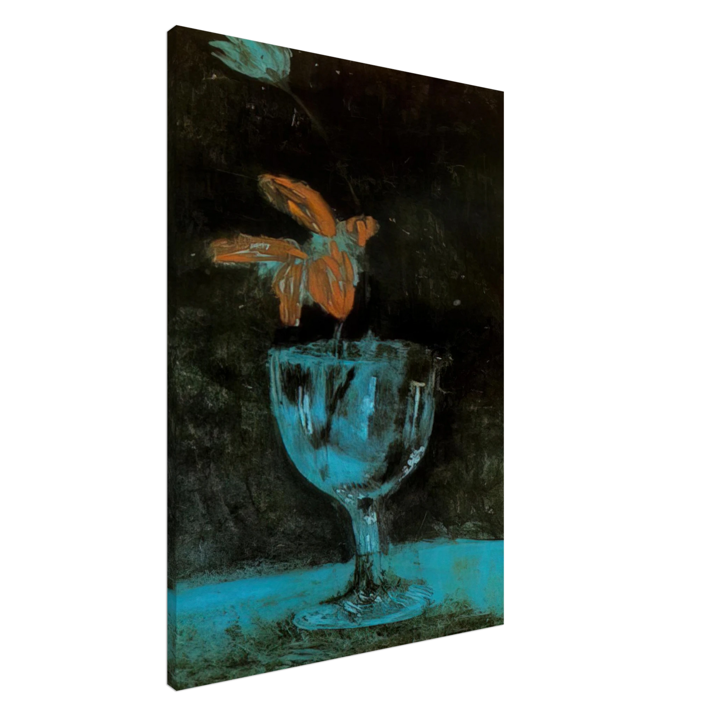 Pablo Picasso - A blue vase - 1903 Canvas - 20x30 cm / 8x12 inches-canvas