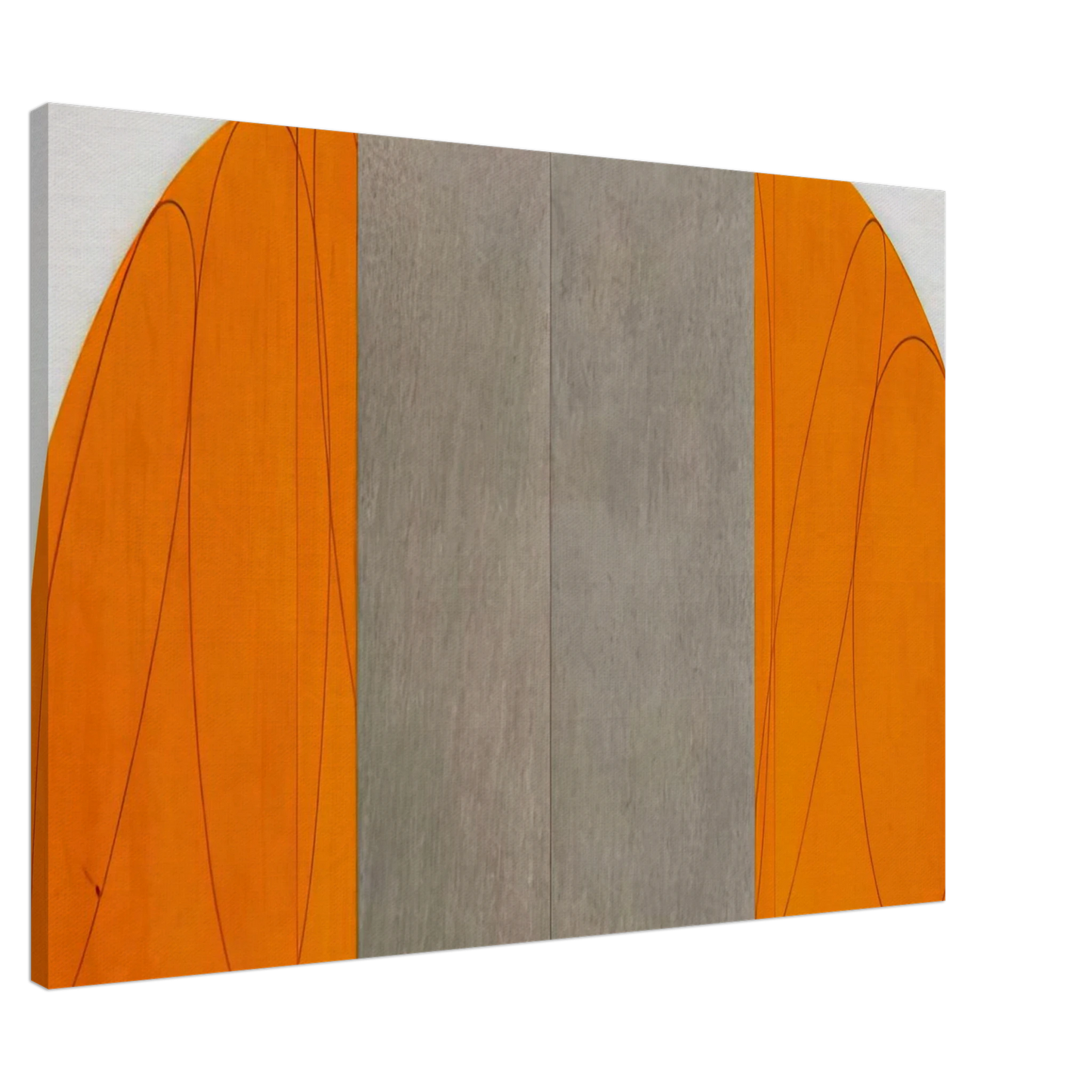 Robert Mangold - CURVED PLANE FIGURE VIII 1995 Canvas - 20x30 cm / 8x12 inches-canvas