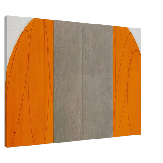 Robert Mangold - CURVED PLANE FIGURE VIII 1995 Canvas - 20x30 cm / 8x12 inches-canvas