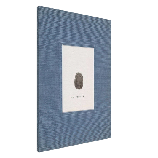 Piero Manzoni - Thumbprint - 1960 Canvas - 20x30 cm / 8x12 inches-canvas