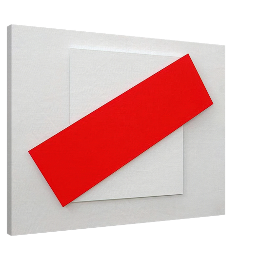 Ellsworth Kelly - Red Diagonal Canvas - 20x30 cm / 8x12 inches-canvas