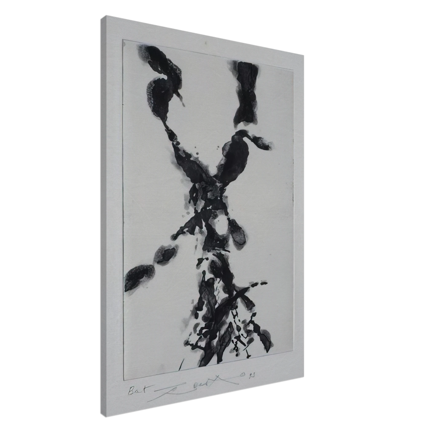 Zao Wou-Ki - TO STOP THE CRY 1994 Canvas - 20x30 cm / 8x12 inches-canvas