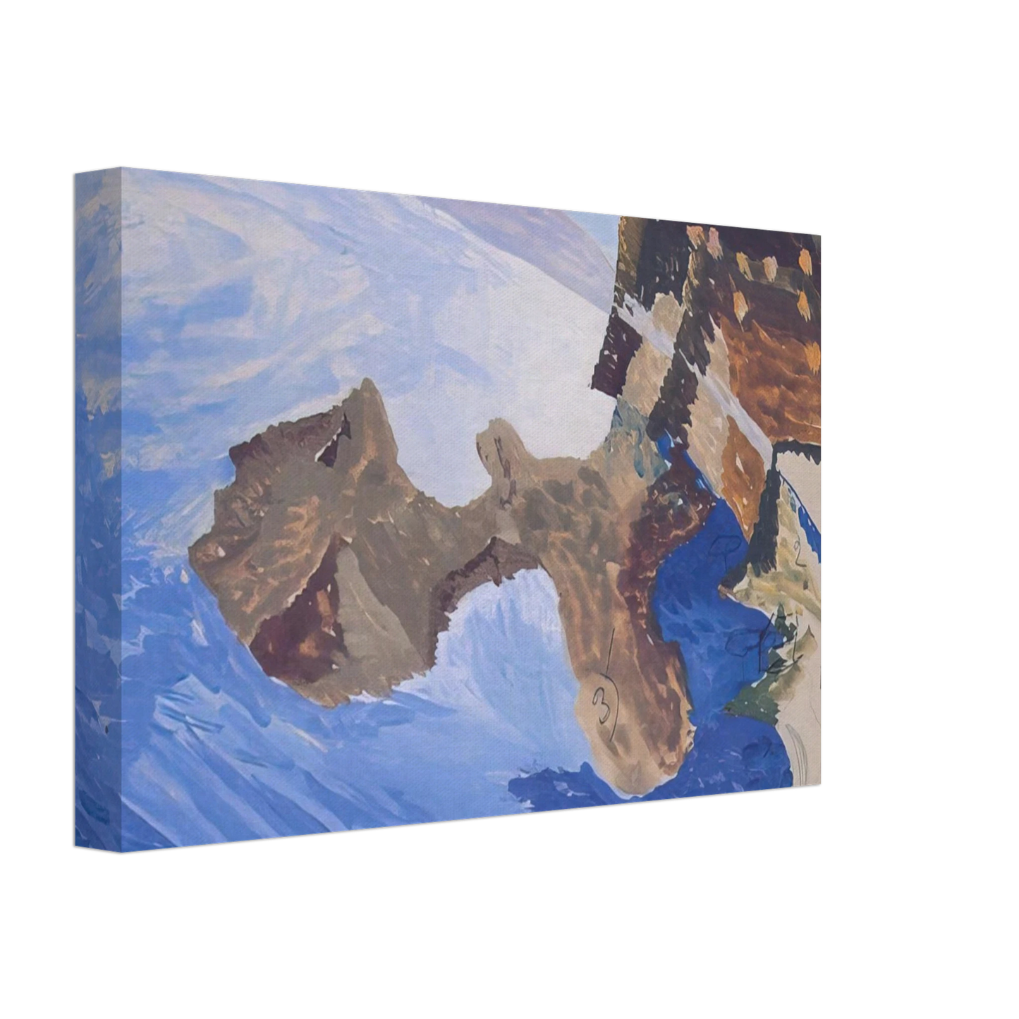 Benedetta Cappa - Meeting on the Island Canvas - 70x100 cm / 28x40 inches-canvas