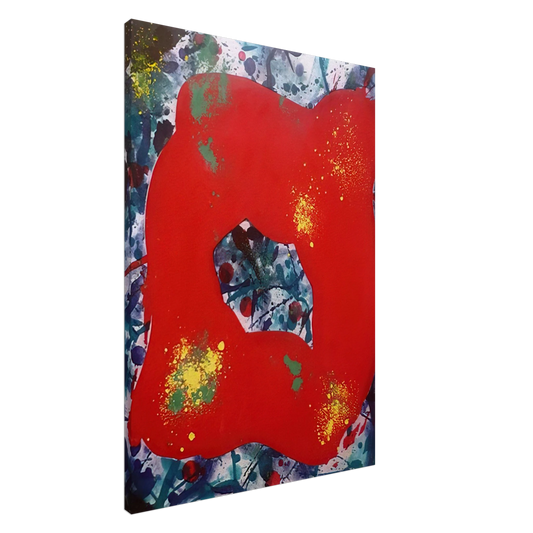 Sam Francis - Untitled  SFE 071  Canvas - 20x30 cm / 8x12 inches-canvas