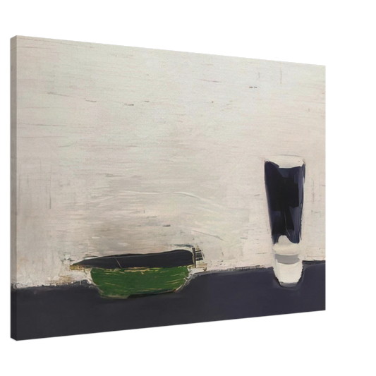 Nicolas de Stael - Nature morte au verre - 1954 Canvas - 20x30 cm / 8x12 inches-canvas