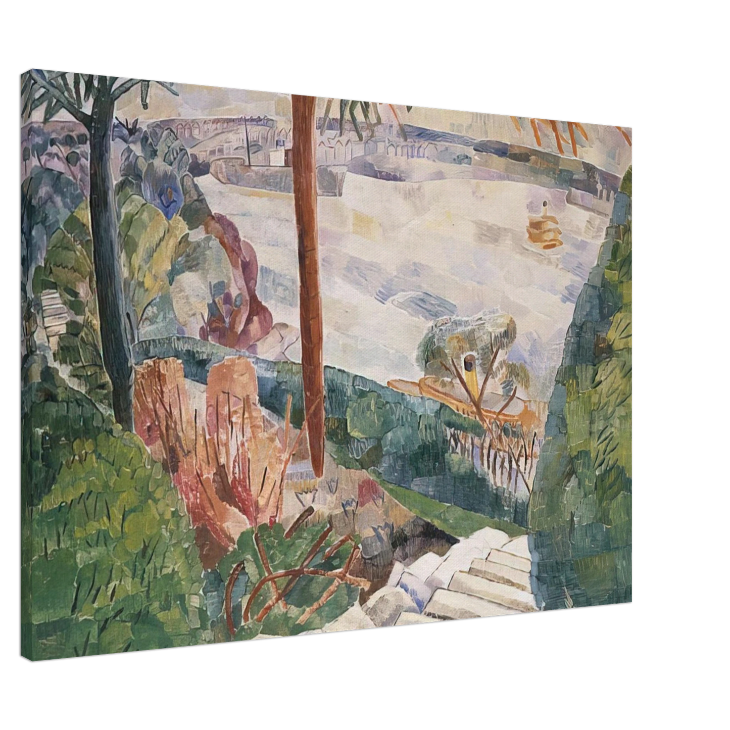 Grace Cossington Smith - Harbour from Kirribilli - 1937 Canvas - 20x30 cm / 8x12 inches-canvas