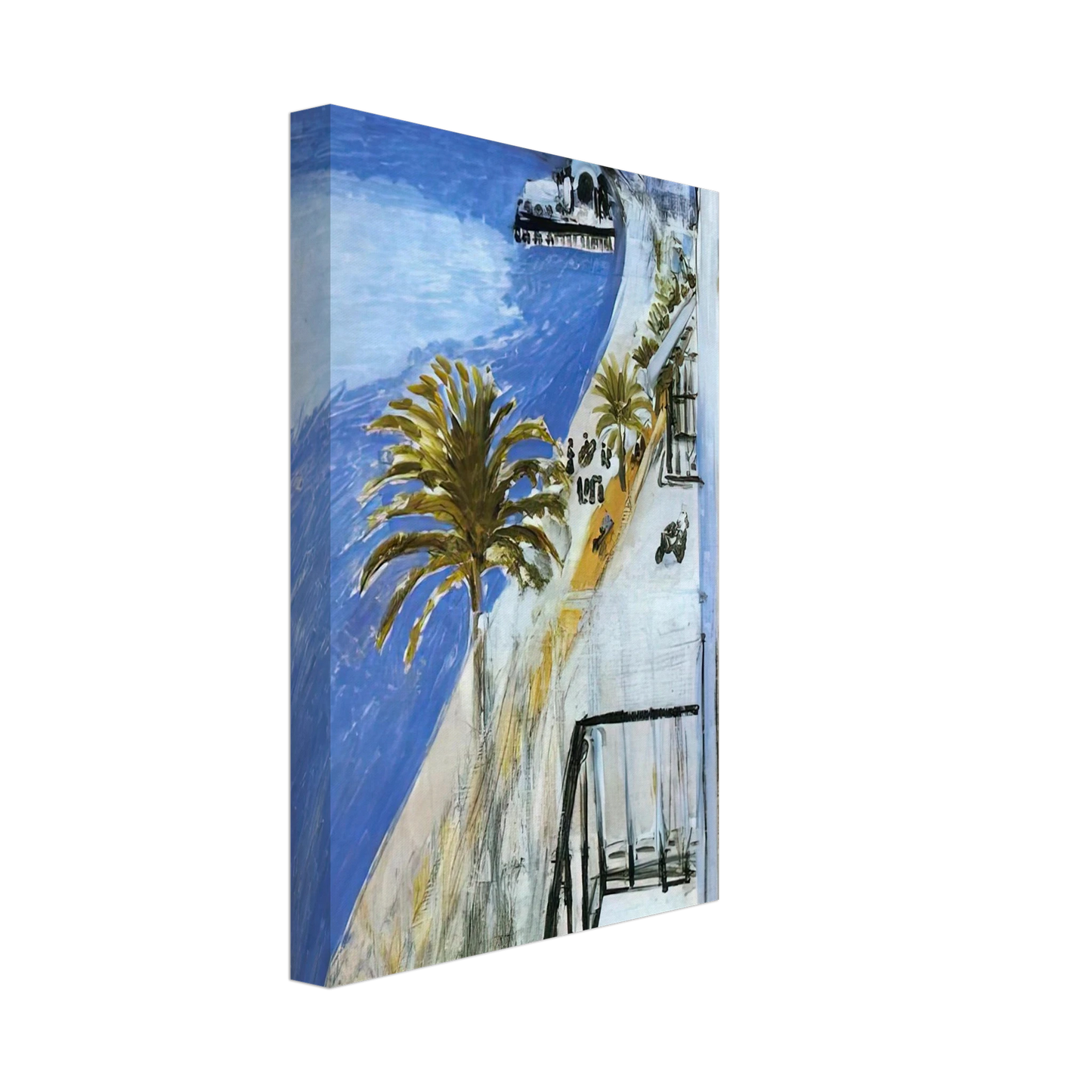 Henri Matisse - THE BAY OF NICE 1918 Canvas - 40x60 cm / 16x24 inches-canvas